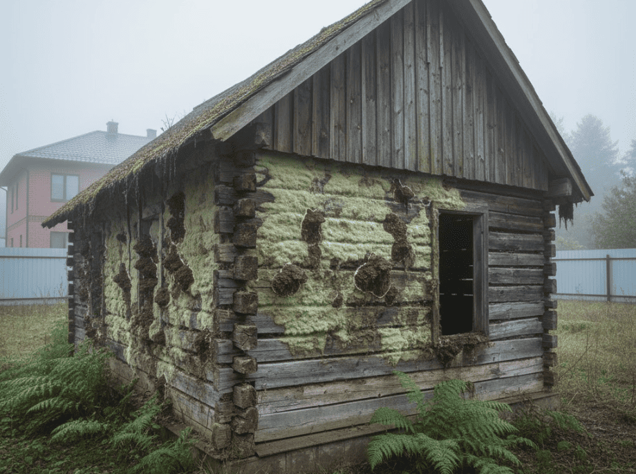 Как защитить деревянный дом от домового гриба (мицелии плачущей)