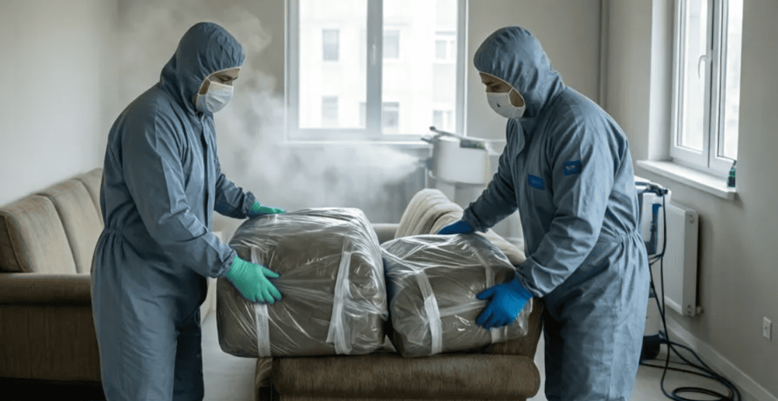 Утилизация вещей и мебели после умершего с дезинфекцией в квартире Минск