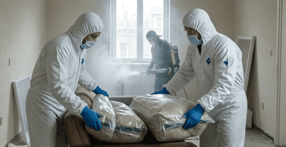 Утилизация вещей и мебели после умершего с дезинфекцией в квартире Минск